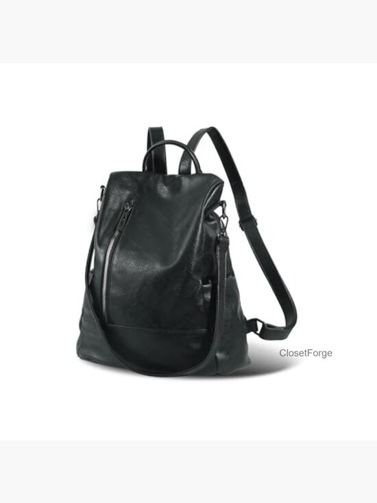 Small Vegan Leather Anti-theft Backpack Purse 3-Way Wear Travel Satchel main image 6